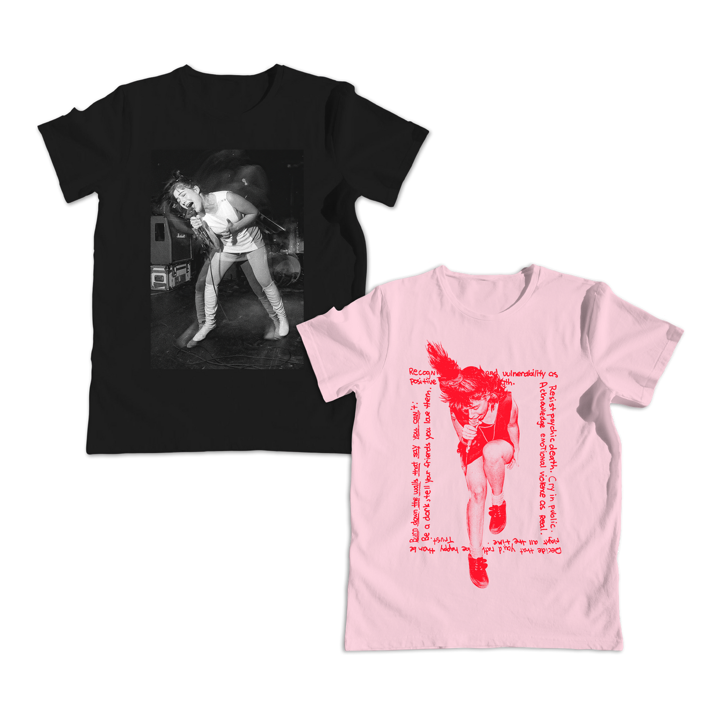 Rock for Choice Tee / Rebel Girl Pink Tee Bundle